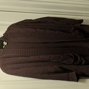 Aeropostale oversized purple knit cardigan